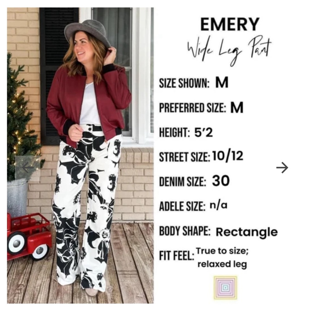 NWT - LuLaRoe Emery Wide Leg Pants